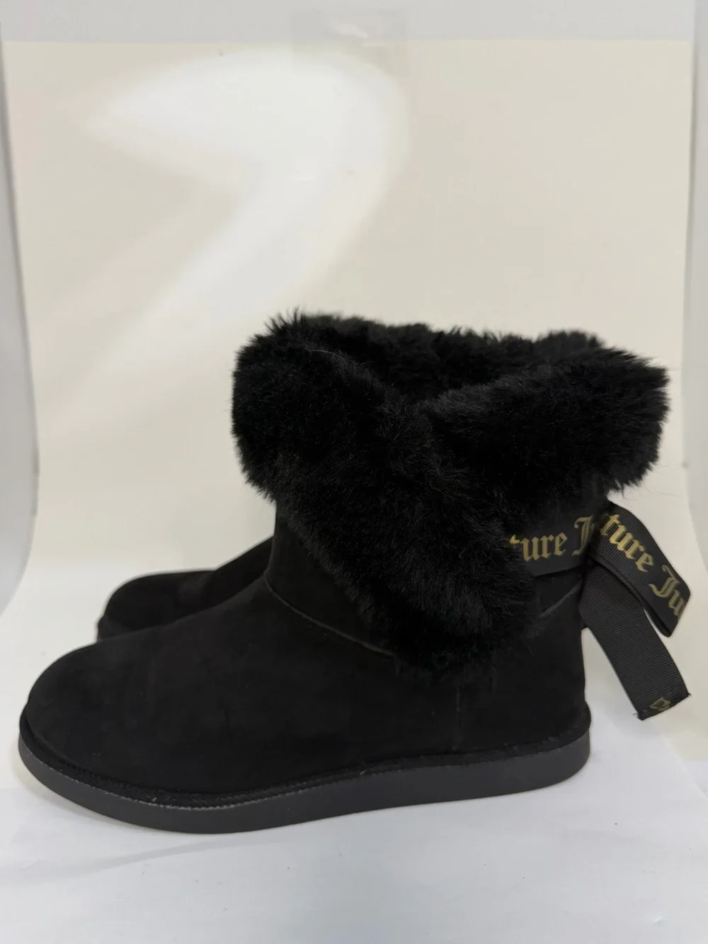 Juicy Couture King Cozy Bow Boots Black